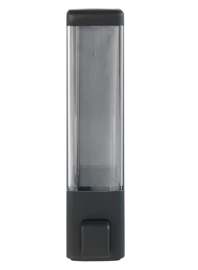 BATH GURU ABS Plastic Liquid Bathroom Soap Dispenser Transparent Shampoo Sanitizer Lotion Gel Dispenser for Bathroom Kitchen 350 Ml Pack of 1 Clear Black - Image 5